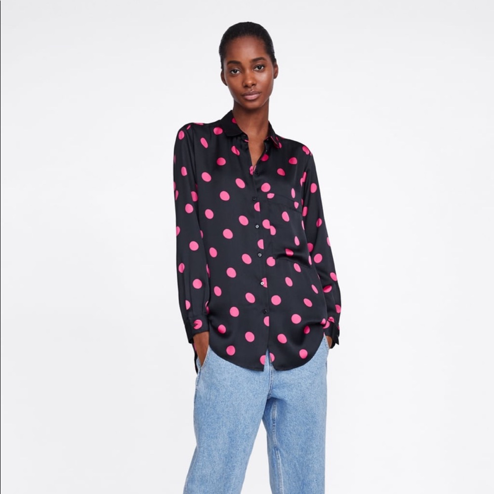 👕Zara Polka Dot Blouse